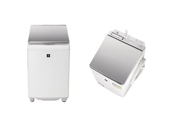 シャープ、黒カビを防ぐ「穴なし槽」採用のプラズマクラスター洗濯乾燥