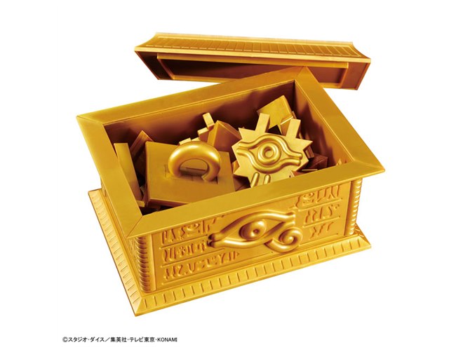 遊☆戯☆王」千年パズル用収納箱“黄金櫃”がプラモに、本日2/19より発売