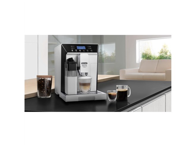 デロンギ 、ホワイトを基調とした自動コーヒーマシン「エレッタ