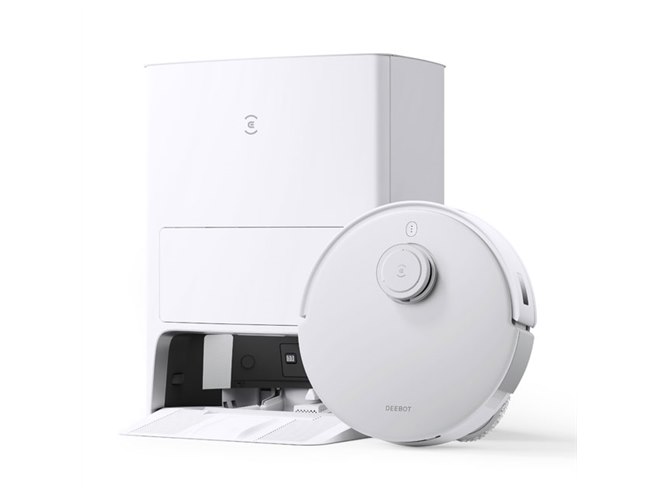 エコバックス初、「モップ自動リフトアップ」機能を搭載したロボット