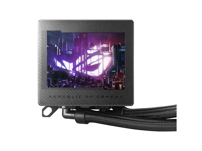 ASUS、3.5型液晶モニター付きの水冷CPUクーラー「ROG RYUJIN III 360