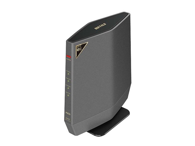 バッファロー、トライバンド対応のWi-Fi 6Eルーター「WSR-5400XE6