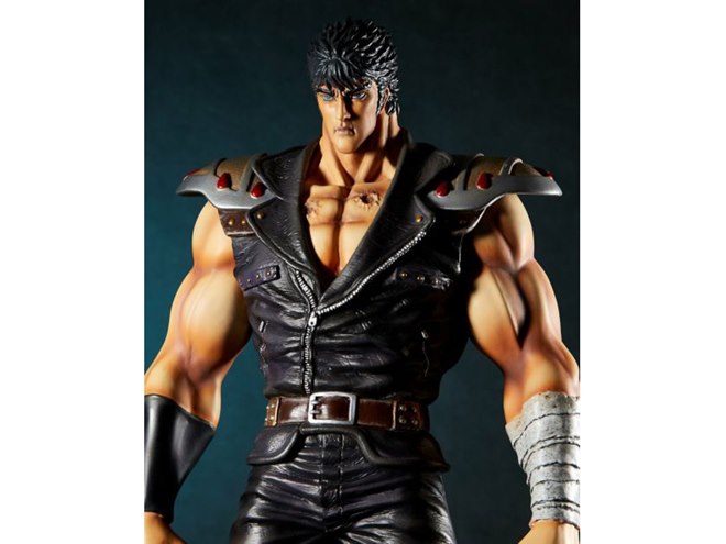 北斗の拳」コミックス表紙のケンシロウを再現、全高500mmのメガソフビ