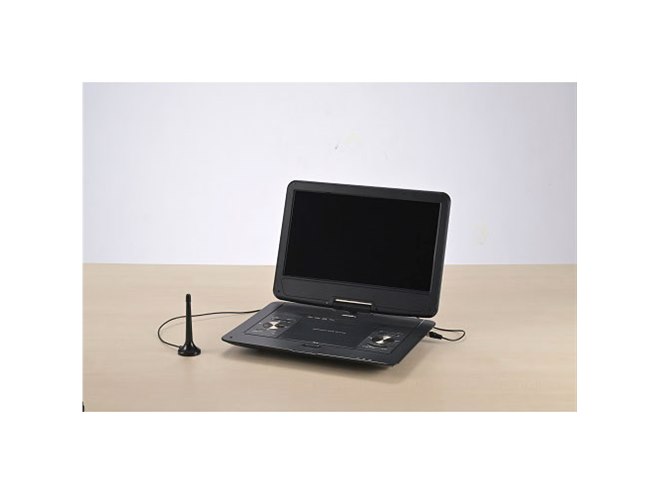 ゲオ、テレビチューナー内蔵の14型ポータブルDVDプレーヤー「GH