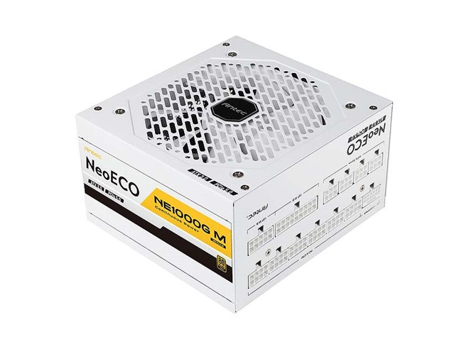 Antec、80PLUS GOLDを取得した1000W電源ユニット「NE1000G M WHITE ATX