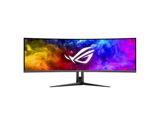 ASUS、QD-OLED採用の49型湾曲ゲーミングモニター「ROG Swift OLED