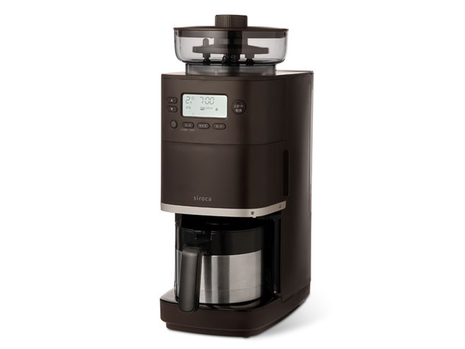 シロカ、全自動コーヒーメーカー「カフェばこPRO」にステンレス