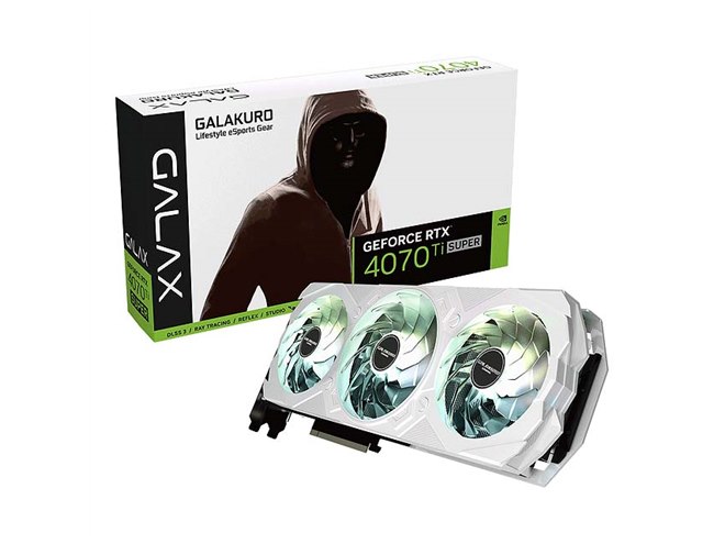 玄人志向、「GeForce RTX 4070 Ti SUPER」を搭載したホワイトカラーの