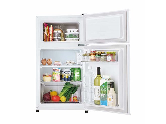 ハイアール、単身者向けに幅45.2cmのスリムな120L/87Lの2ドア冷蔵庫