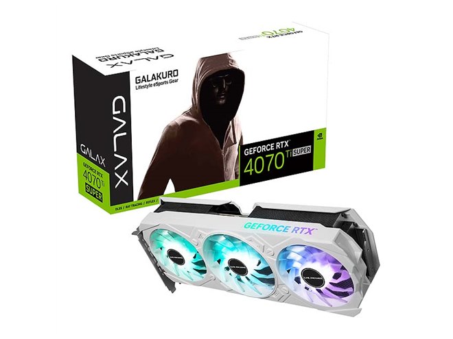 玄人志向、「GeForce RTX 4070 Ti SUPER」を搭載したホワイトモデル