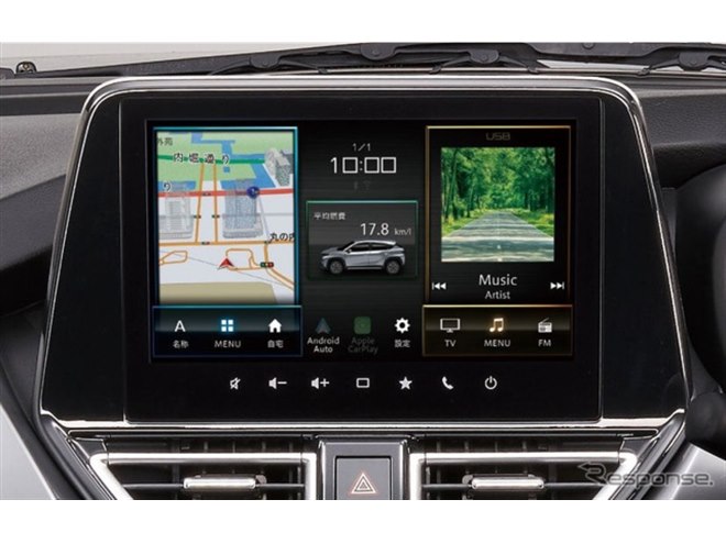 スズキ『フロンクス』、パイオニア製9インチ高精細HDディスプレイナビ