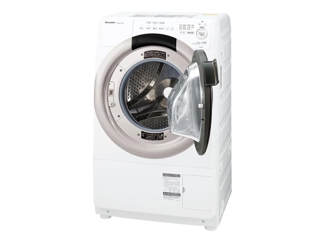 シャープ、マンションにも置ける洗濯7kg/乾燥3.5kgのドラム式洗濯乾燥
