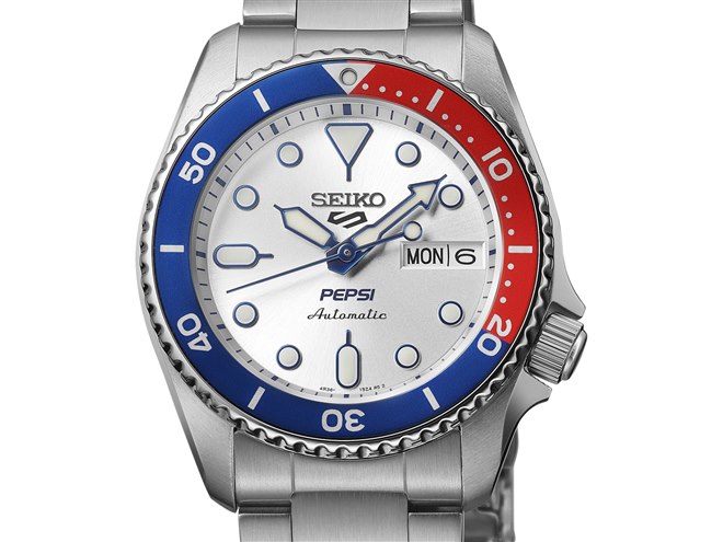 セイコー、「セイコー 5スポーツ」からペプシとの初コラボレーション