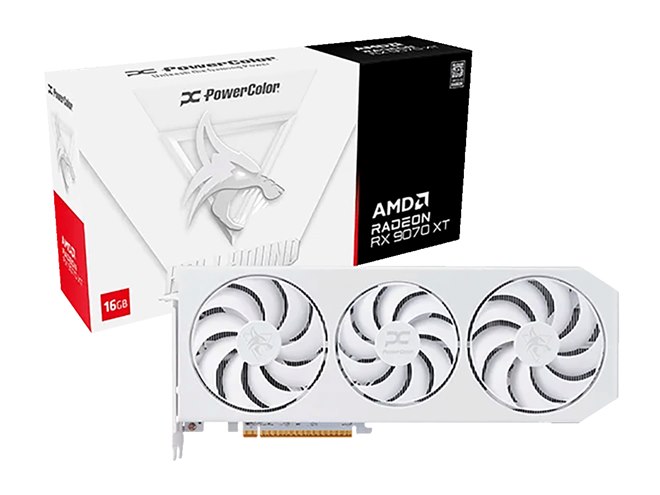 PowerColor、「Radeon RX 9070 XT」を搭載したビデオカードのホワイト