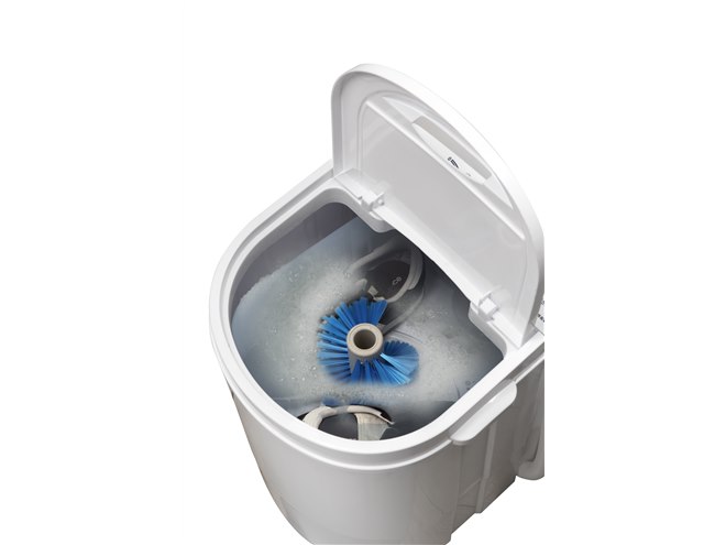 ダイヤモンドヘッド、靴をそのまま洗える専用ブラシ付きのポータブル