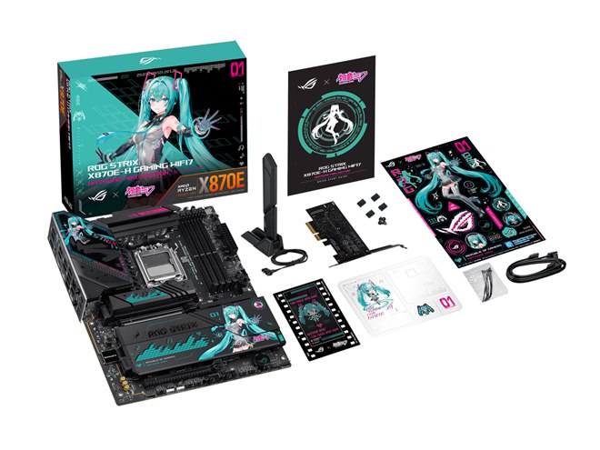 ASUS、初音ミクとコラボしたゲーミングコレクション「ROG × 初音ミク