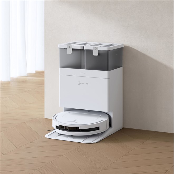 エコバックス、高さ81mmの薄型ロボット掃除機「DEEBOT T50 Family」2