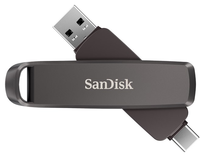 サンディスク、読み出し最大1000MB/sのポータブルSSD「スリム デュアル