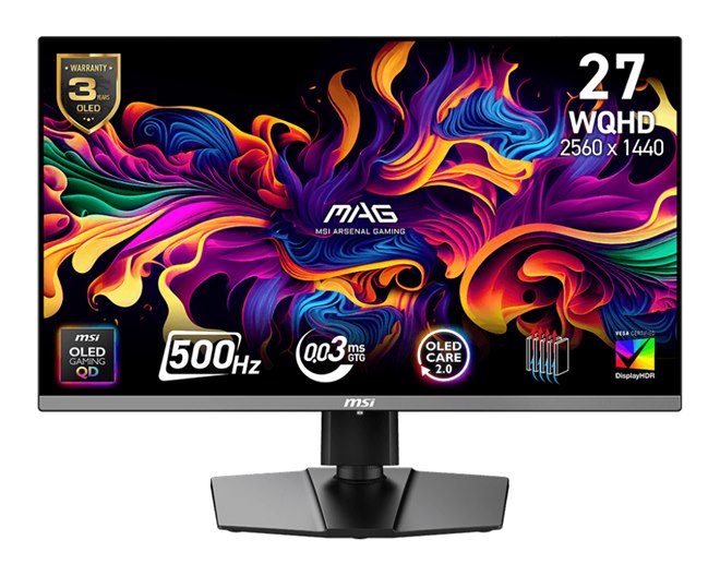 MSI、26.5型有機ELゲーミングモニター「MAG 272QP QD-OLED X50」amazon