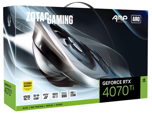 ZOTAC GAMING GeForce RTX 4070 Ti AMP Extreme AIRO ZT-D40710B-10P