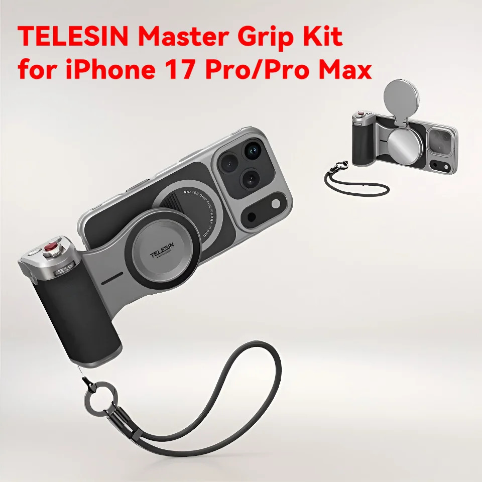 TELESIN Master Grip Kit for iPhone 17 Pro Max Magnetic Phone