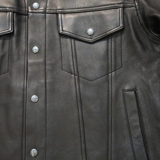 WACKO MARIA ワコマリア LEATHER TRUCKER JACKET(TYPE-2) - CONUR