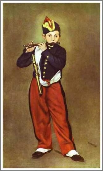 マネ【笛吹き少年】 - 手描き 絵画（油絵複製画）販売のアート名画館