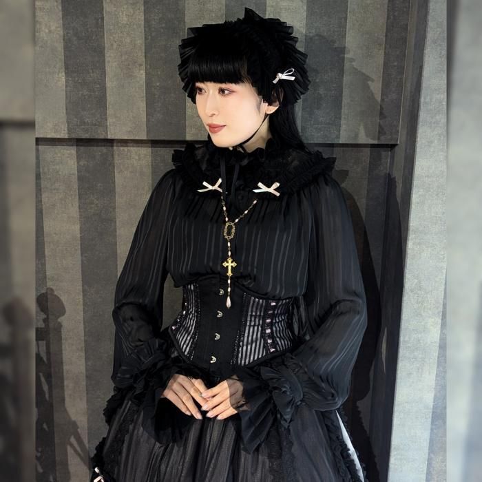 受注生産】ハシゴレースミニコルセット(ラベンダー) - 【公式