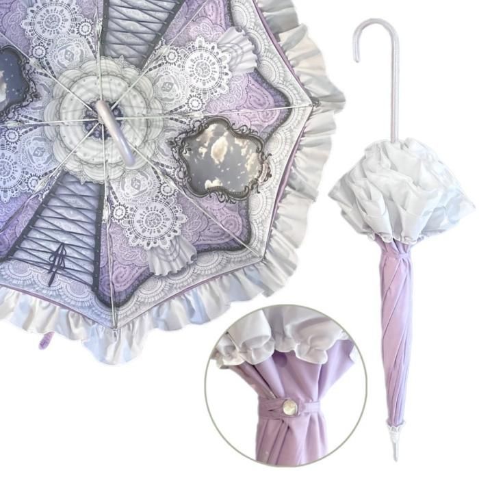 レースプリントアンブレラ（ラベンダー） - 【公式】abilletage アビエ