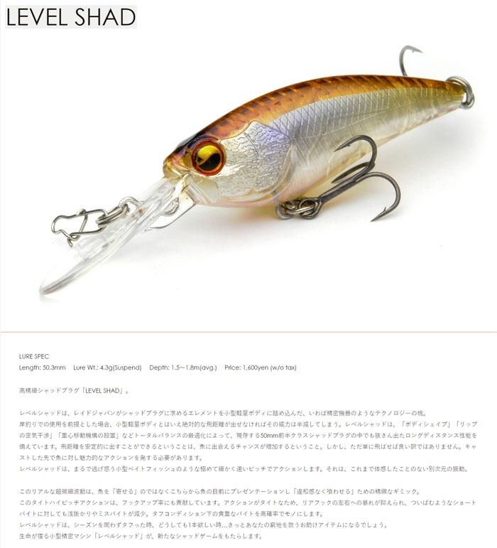 レイドジャパン (RAID JAPAN)LEVEL SHAD (レベルシャッド) - WindySide