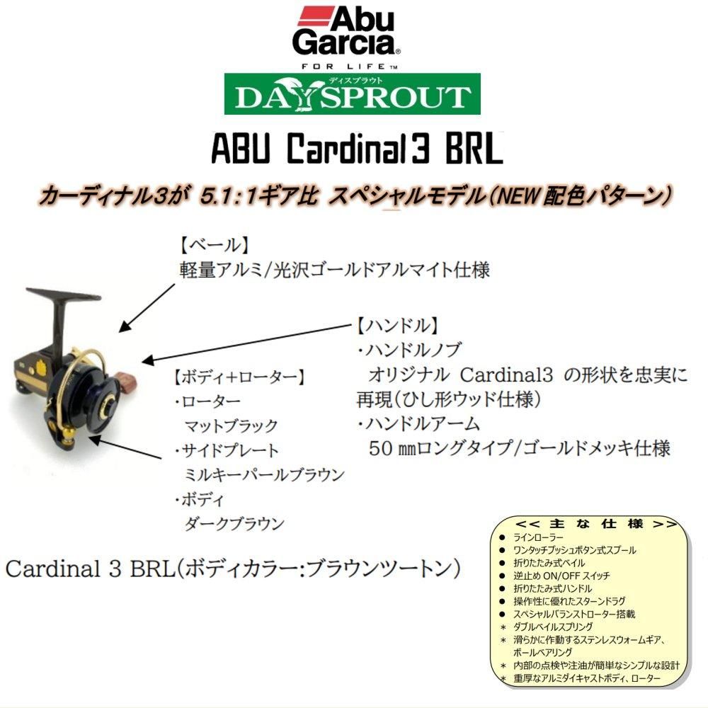 ディスプラウト×ABU ABU Cardinal 3BRL (ボディカラー:ブラウンツートン)
