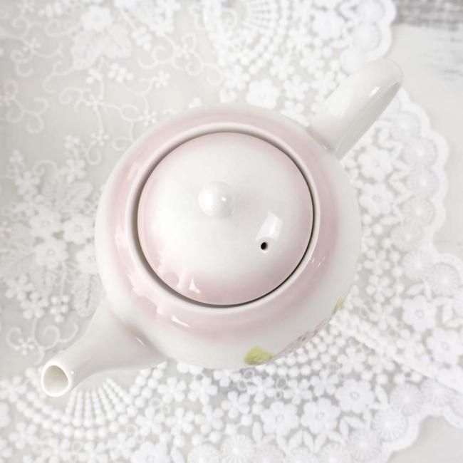 イマン ティーポット ダイアナローズ 薔薇 ローズ 日本製 ホワイト 白