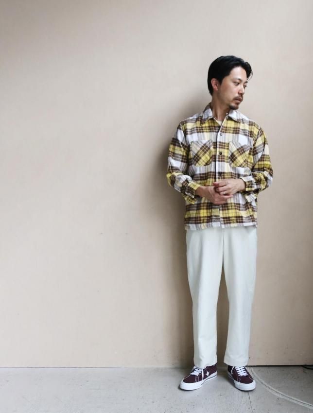 50s PENNEY'S TOWNCRAFT | コットンネルシャツ - MATIN, VINTAGE