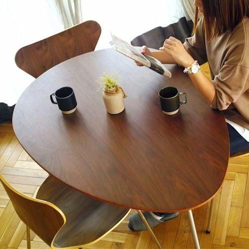 アルネ・ヤコブセン/EggTableエッグテーブルリプロダクト【W114cm・天