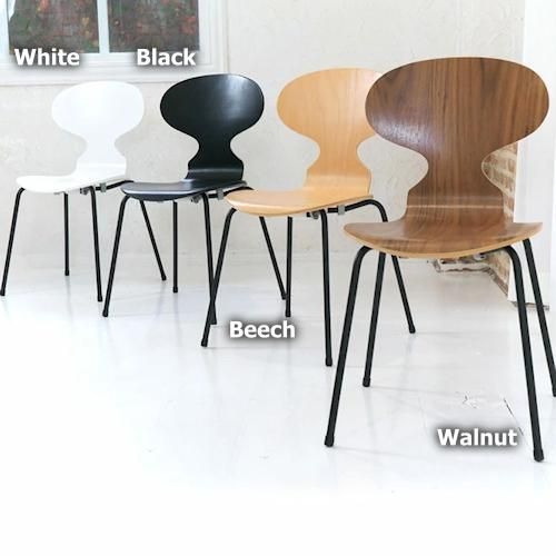 アルネ・ヤコブセン/AntChairアントチェアマットブラックレッグ