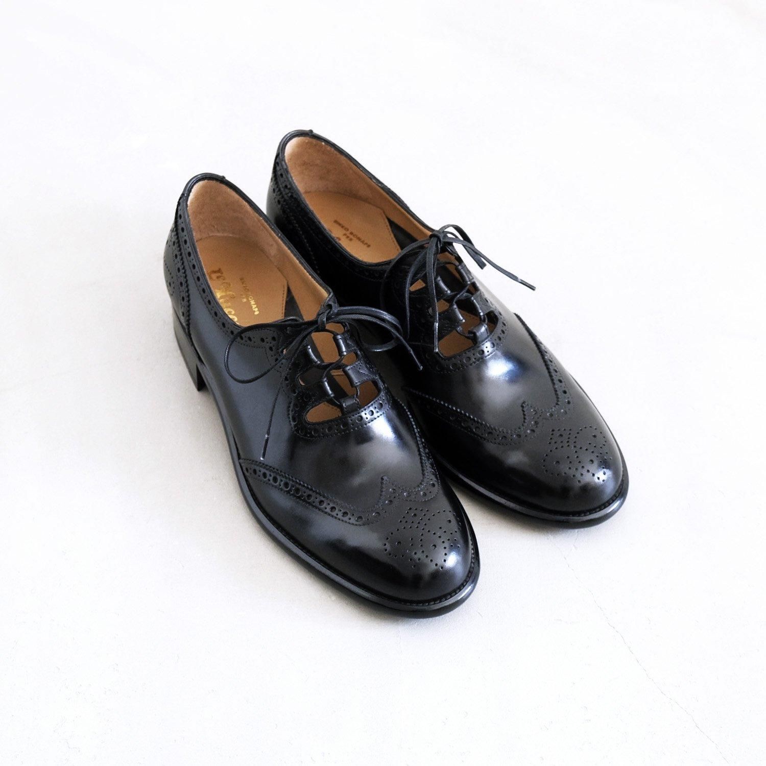 GHILLIE SHOES [BLACK/Freudenberg Box Calf] - WUNDER 大阪 セレクト
