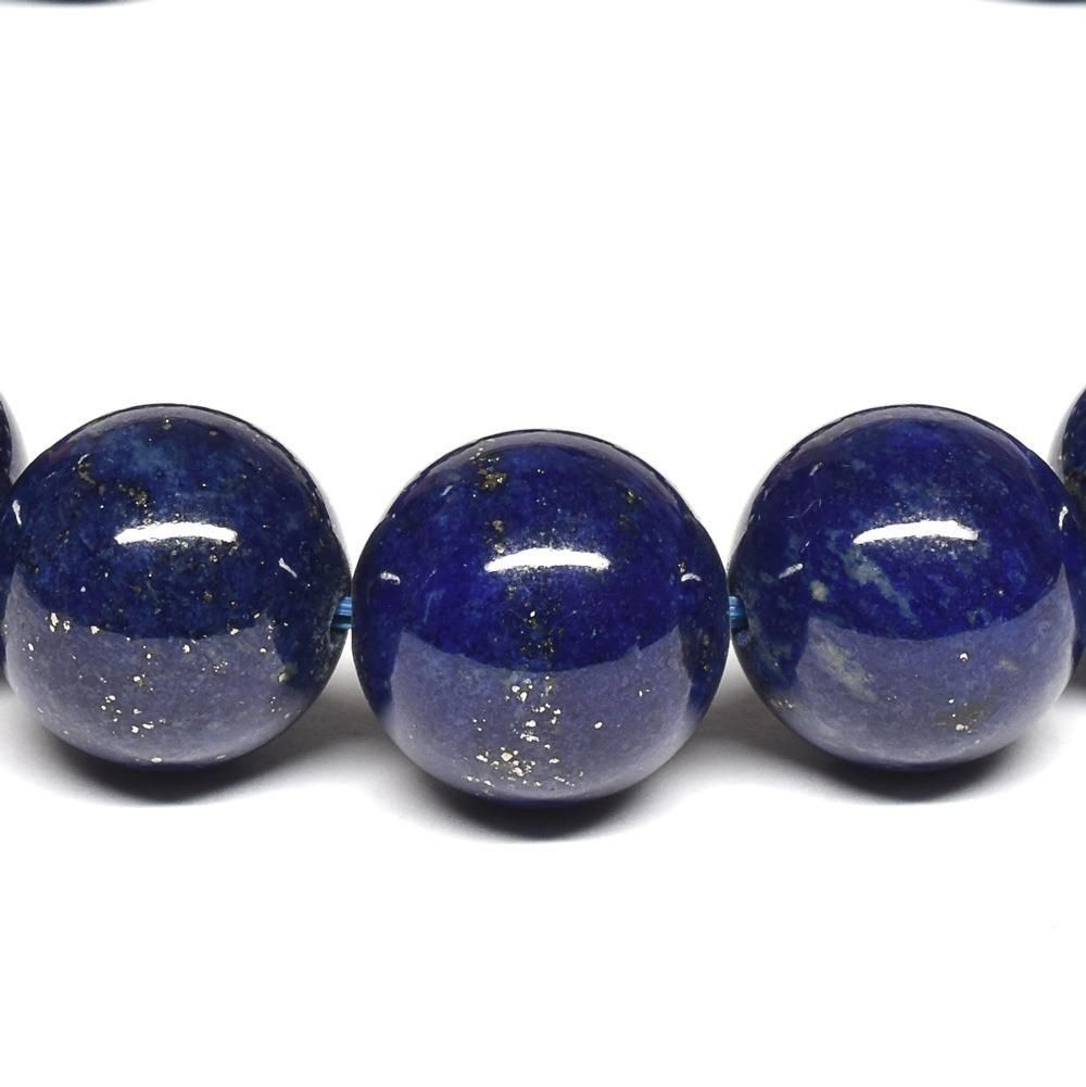 高品質] [鑑別書付]ラピスラズリ ブレスレット 12.5mm #RC144