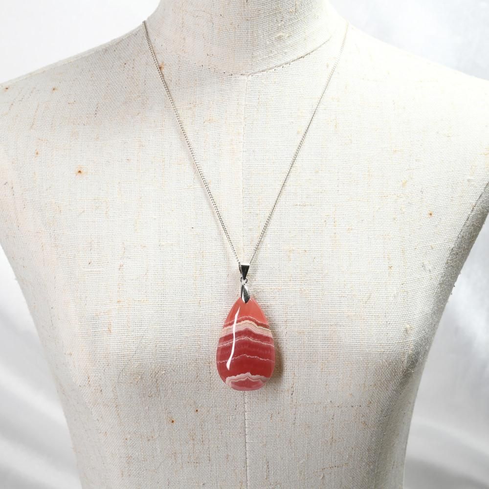 インカローズ ペンダントトップ 31.4x19.2x7.8mm #RC014 - プレミアム