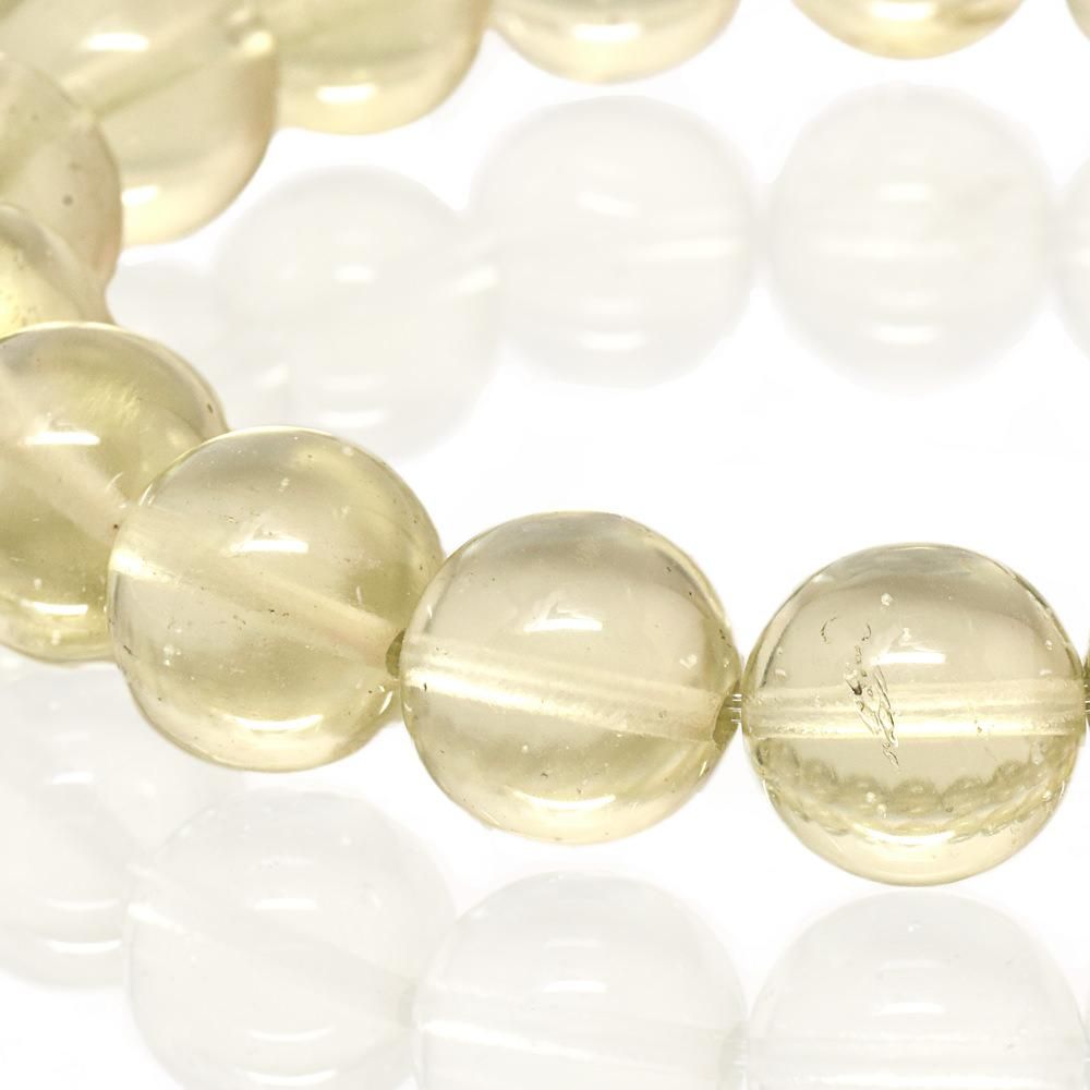 究極][鑑別書付]リビアングラス ブレスレット 11.5mm #HK007 一点物