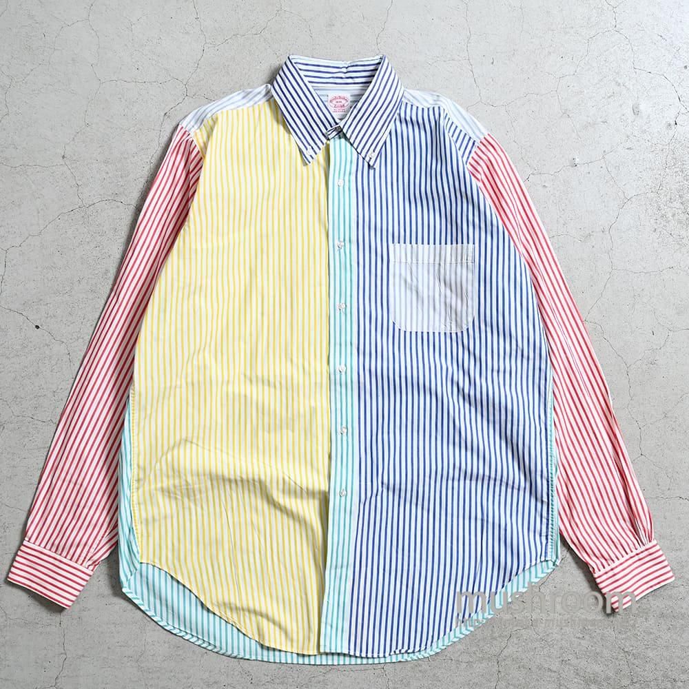 BROOKS BROTHERS CRAZY STRIPE L/S BD SHIRT（VERY GOOD CONDITION/SZ