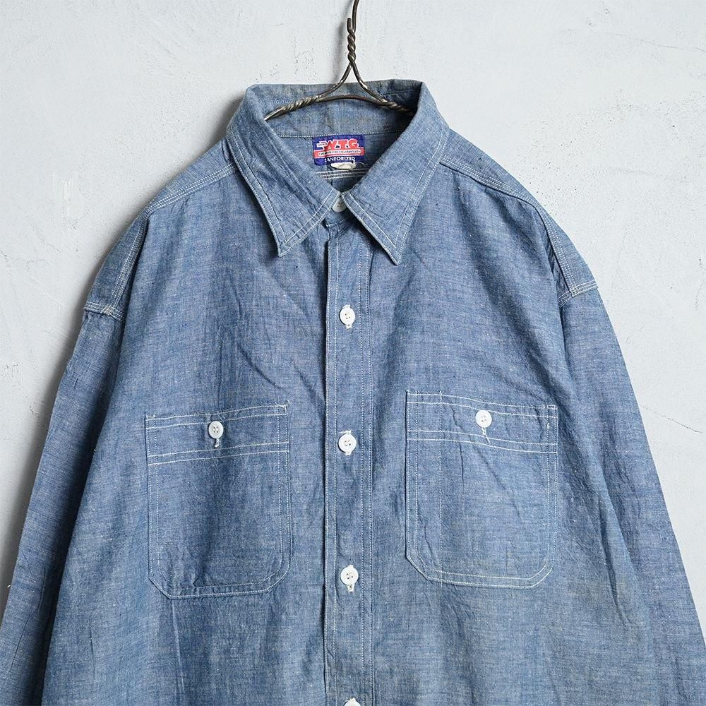 WTG CHAMBRAY WORK SHIRT by GRANTS（1950'S/MINT CONDITION） - 古着