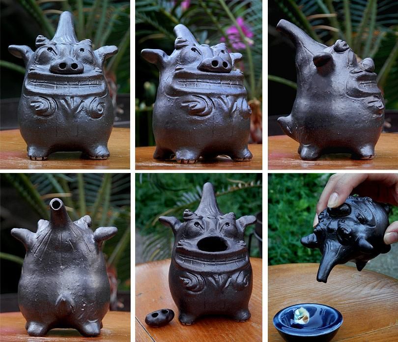 醤油挿しシーサー - 喜器 (kiki)沖縄の器(やちむん) 琉球ガラス 雑貨の