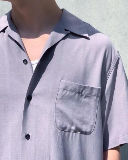 WACKO MARIA (ワコマリア) CHECK OPEN COLLAR SHIRT S/S (TYPE-2