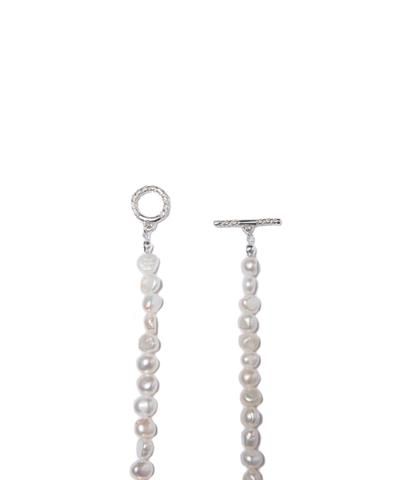 COOTIE (クーティー) Distortion Pearl Necklace (パールネックレス) White