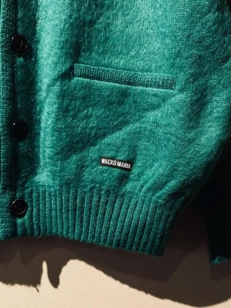 WACKO MARIA (ワコマリア) MOHAIR CARDIGAN(モヘアカーディガン) GREEN