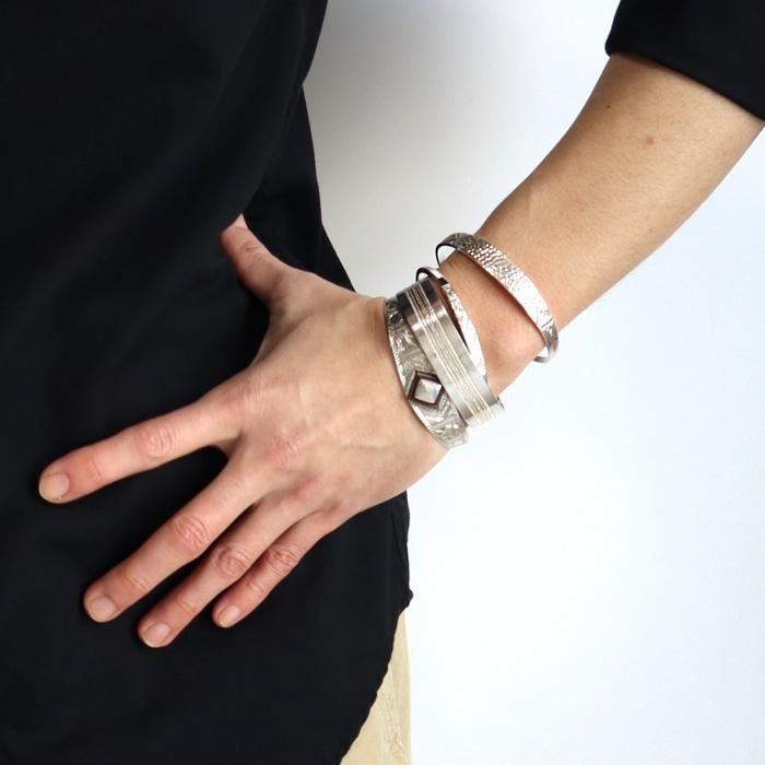 Touareg Silver（トゥアレグシルバー） バングル07 - 5minutes