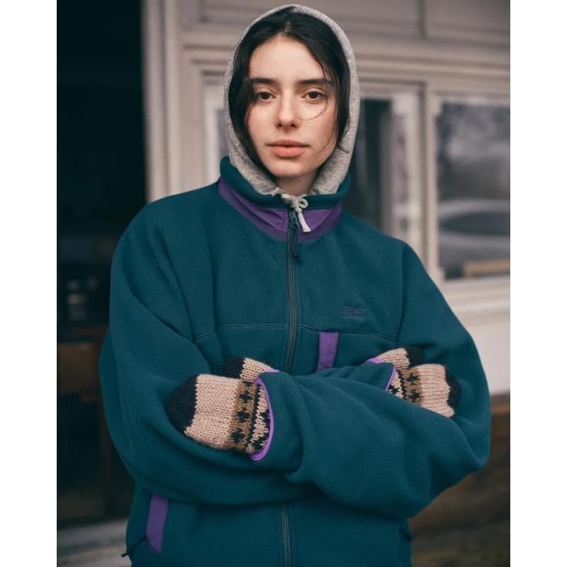 FLEECE FULL ZIP JACKET (SD25F-CT08 HUNTER GREEN) | SEDAN ALL