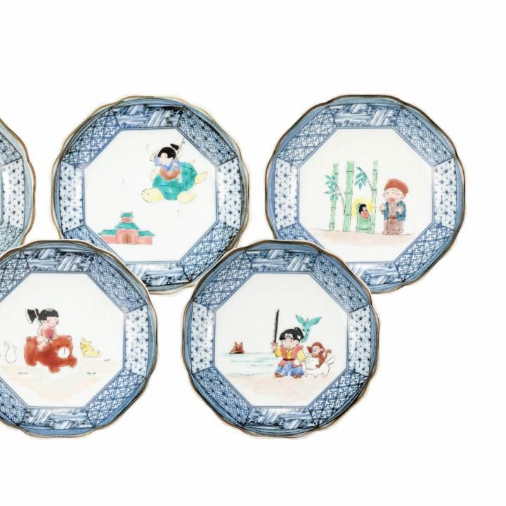 4寸祥瑞小皿揃 日本昔話 / 美山窯 （化粧箱入り） - 和食器の通販なら