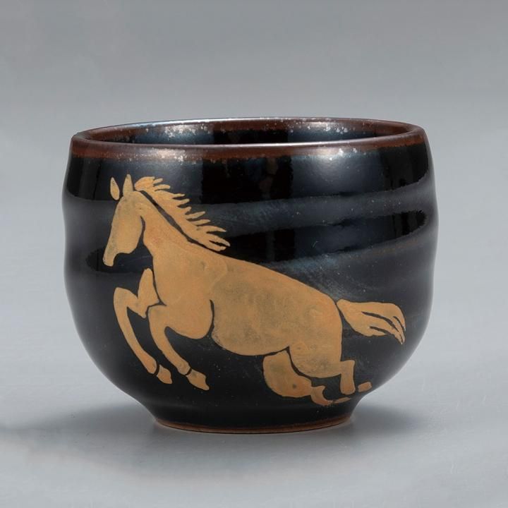 ぐい呑 跳ね馬 - 和食器の通販なら九谷焼専門店の陶らいふ