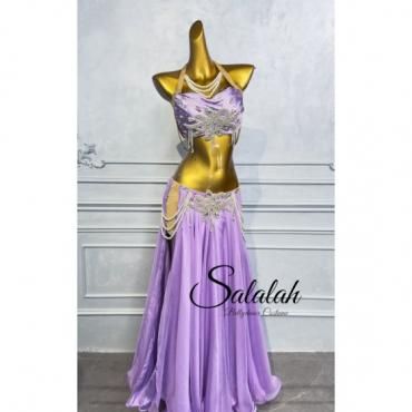 ベリーダンス衣装ワンピースパープル【全3色】OC1385 - ベリーダンス